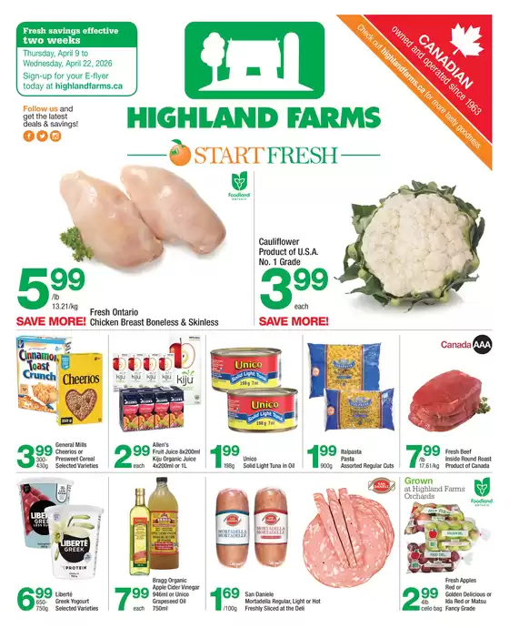 Highland Farms catalogue | Highland Farms flyer | 2026-04-09T00:00:00.000Z - 2026-04-22T00:00:00.000Z