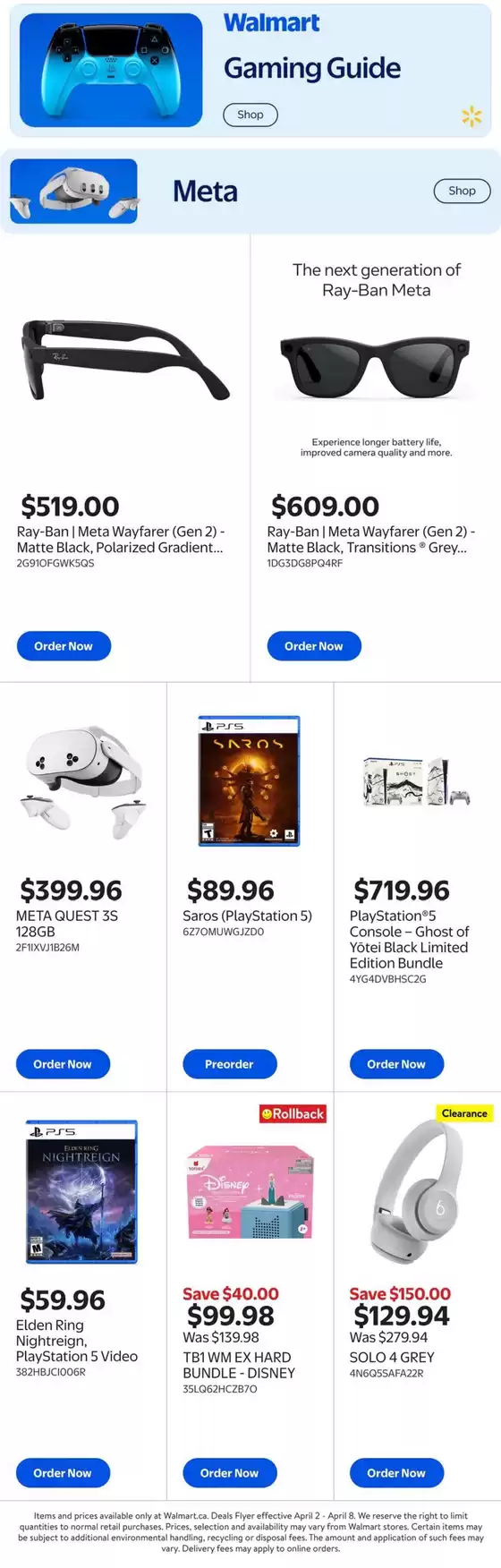 Walmart catalogue in Montreal | Attractive special offers for everyone | 2026-04-02T00:00:00.000Z - 2026-04-08T00:00:00.000Z