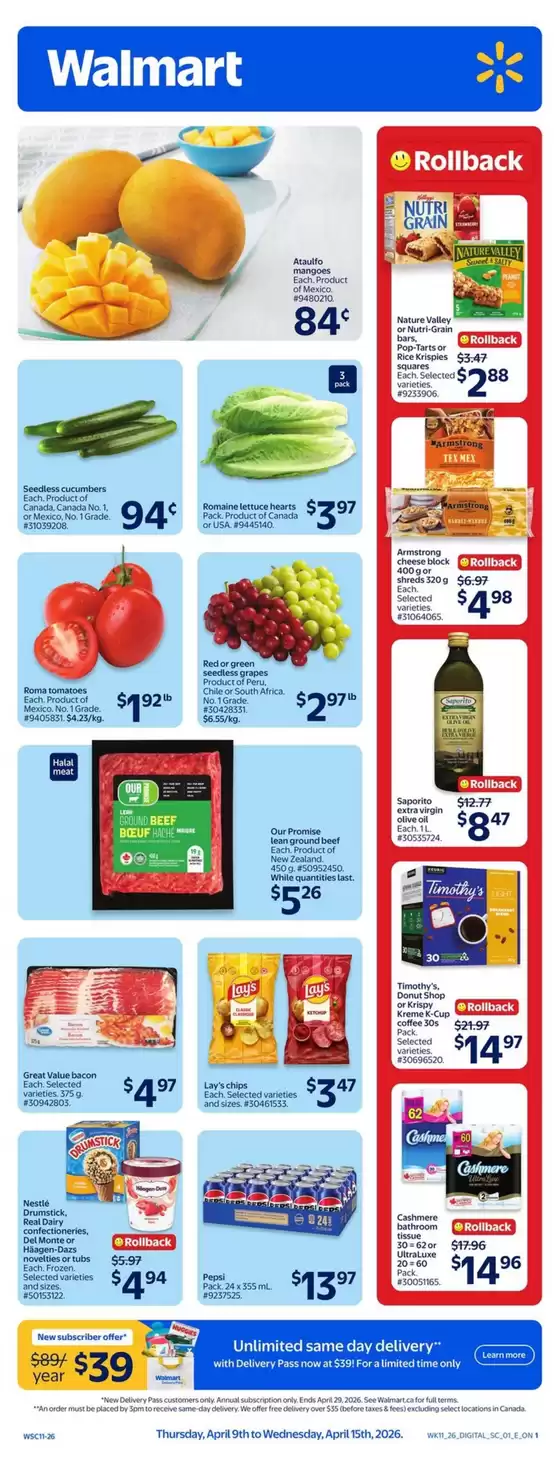 Walmart catalogue in Trois-Rivières | Walmart flyer | 2026-04-09T00:00:00.000Z - 2026-04-15T00:00:00.000Z