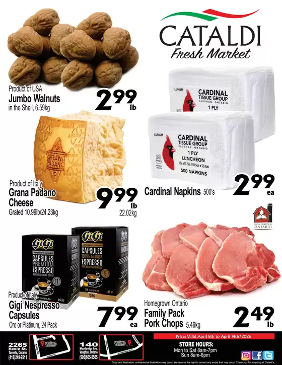 Cataldi catalogue in Montreal | Special offers for you | 2026-04-08T00:00:00.000Z - 2026-04-14T00:00:00.000Z