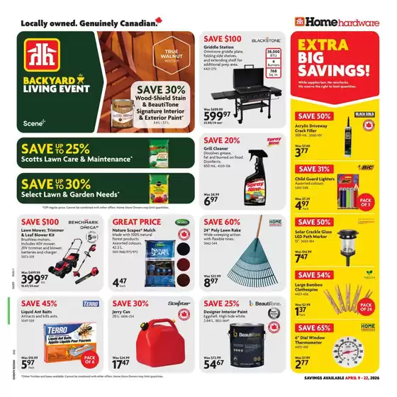 Home Hardware catalogue in Windsor NS | Attractive special offers for everyone | 2026-04-09T00:00:00.000Z - 2026-04-22T00:00:00.000Z