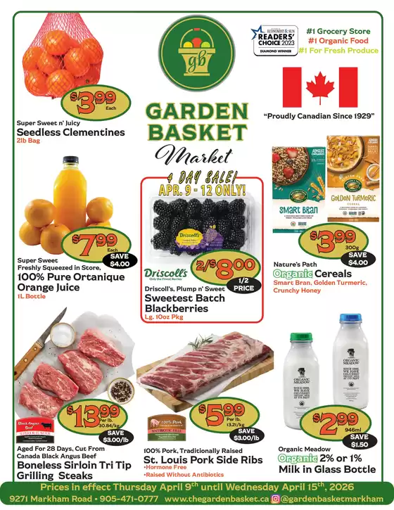 The Garden Basket catalogue | Weekly flyer | 2026-04-09T00:00:00.000Z - 2026-04-15T00:00:00.000Z