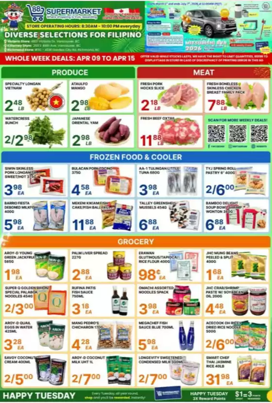 88 Supermarket catalogue | Whole week deals | 2026-04-09T00:00:00.000Z - 2026-04-15T00:00:00.000Z
