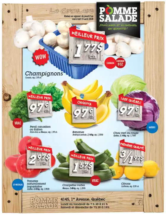 Pomme Salade catalogue | Circulaire | 2026-04-09T00:00:00.000Z - 2026-04-15T00:00:00.000Z