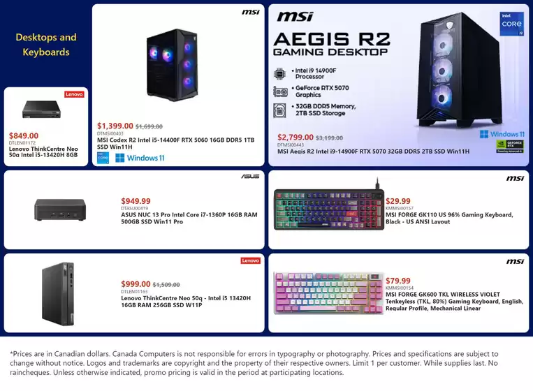 Canada Computers catalogue in Edmonton | Weekly flyer  | 2026-04-10T00:00:00.000Z - 2026-04-16T00:00:00.000Z
