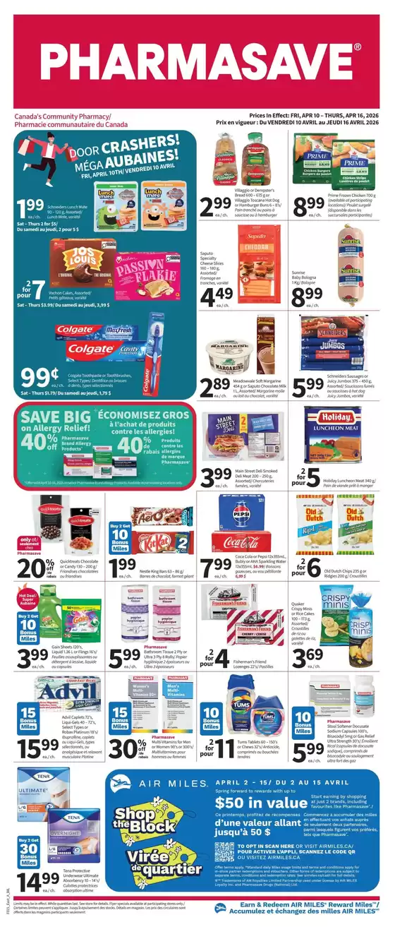 Pharmasave catalogue in Miramichi | Top offers for all bargain hunters | 2026-04-10T00:00:00.000Z - 2026-04-16T00:00:00.000Z