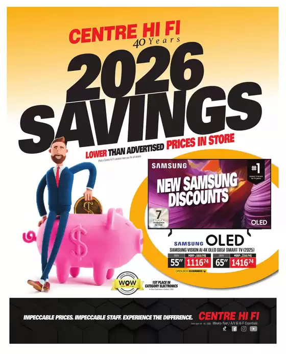 Centre Hi-Fi catalogue in Moncton | Weekly Flyer | 2026-04-10T00:00:00.000Z - 2026-04-16T00:00:00.000Z