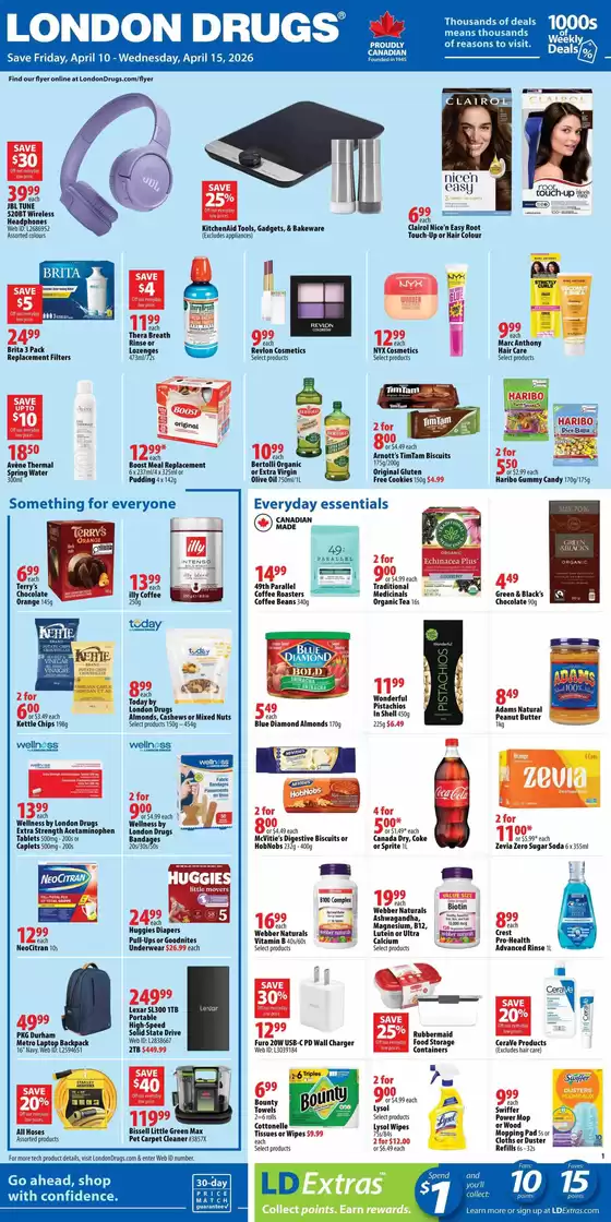 London Drugs catalogue in Miramichi | Top deals and discounts | 2026-04-10T00:00:00.000Z - 2026-04-15T00:00:00.000Z