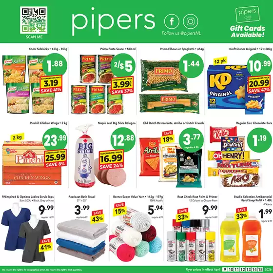 Pipers catalogue in Cranbrook BC | Flyer Pipers | 2026-04-09T00:00:00.000Z - 2026-04-15T00:00:00.000Z