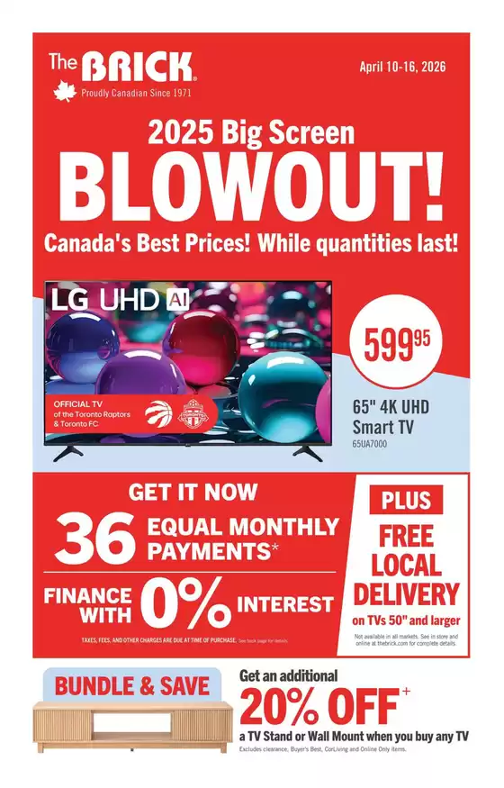 The Brick catalogue in Mississauga | Offers for bargain hunters | 2026-04-10T00:00:00.000Z - 2026-04-16T00:00:00.000Z
