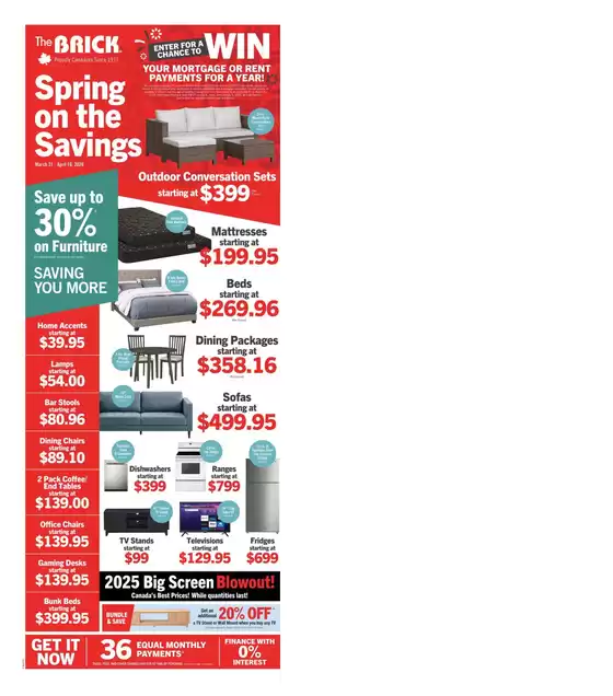 The Brick catalogue in Mississauga | Discounts and promotions | 2026-03-31T00:00:00.000Z - 2026-04-16T00:00:00.000Z
