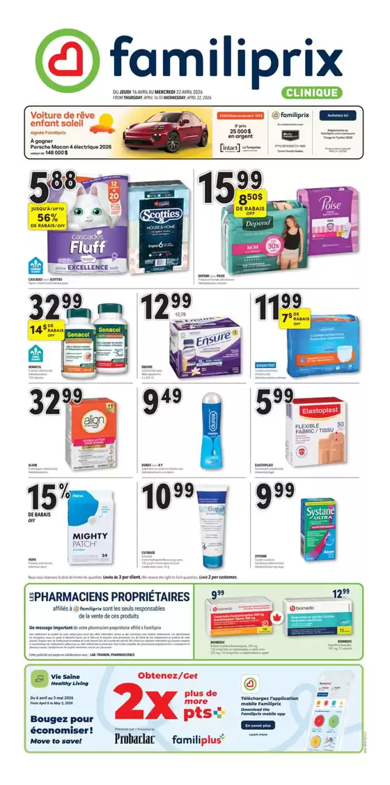 Familiprix catalogue in Laval | Special offers for you | 2026-04-16T00:00:00.000Z - 2026-04-22T00:00:00.000Z