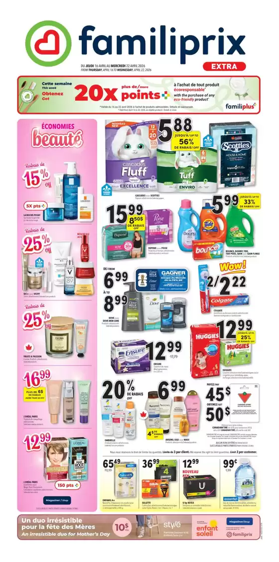 Familiprix catalogue in Laval | Current special promotions | 2026-04-16T00:00:00.000Z - 2026-04-22T00:00:00.000Z