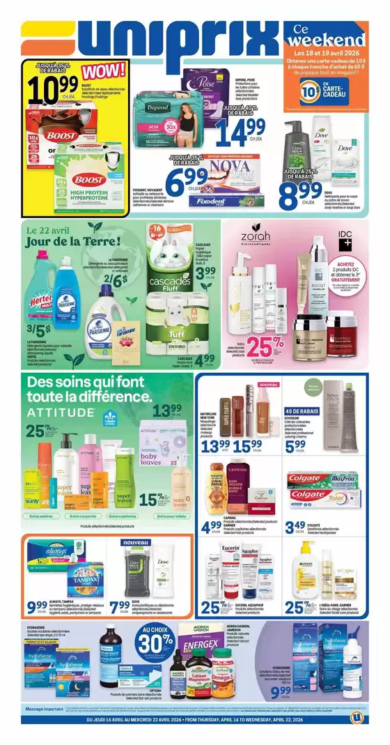 Uniprix catalogue in Surrey | Uniprix Weekly ad | 2026-04-16T00:00:00.000Z - 2026-04-22T00:00:00.000Z