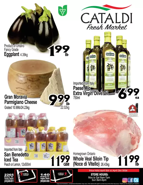 Cataldi catalogue in Belleville | Top deals and discounts | 2026-04-15T00:00:00.000Z - 2026-04-21T00:00:00.000Z