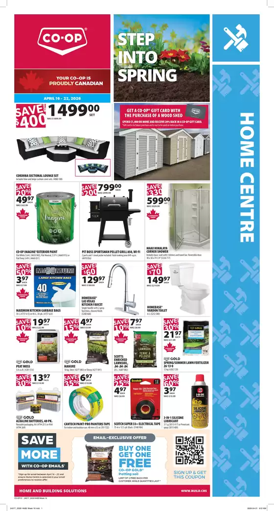 Co-op Home Centre catalogue in Calgary | Discover attractive offers | 2026-04-16T00:00:00.000Z - 2026-04-22T00:00:00.000Z