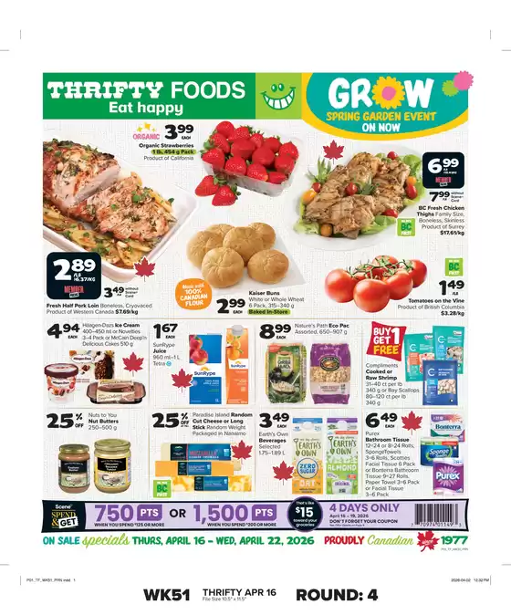 Thrifty Foods catalogue in Belleville | Top offers for all bargain hunters | 2026-04-16T00:00:00.000Z - 2026-04-22T00:00:00.000Z