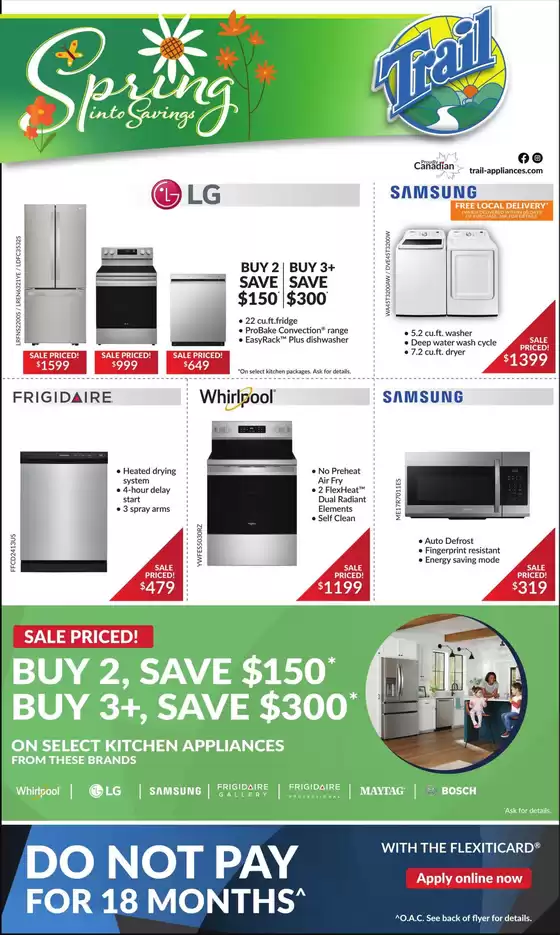 Trail Appliances catalogue in Sarnia | Spring into savings | 2026-04-15T00:00:00.000Z - 2026-04-15T00:00:00.000Z