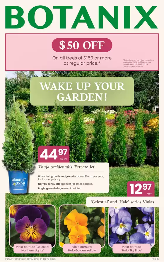 Botanix catalogue in Midland | Botanix Flyer | April 16 to 22, 2026 | 2026-04-16T00:00:00.000Z - 2026-04-22T00:00:00.000Z