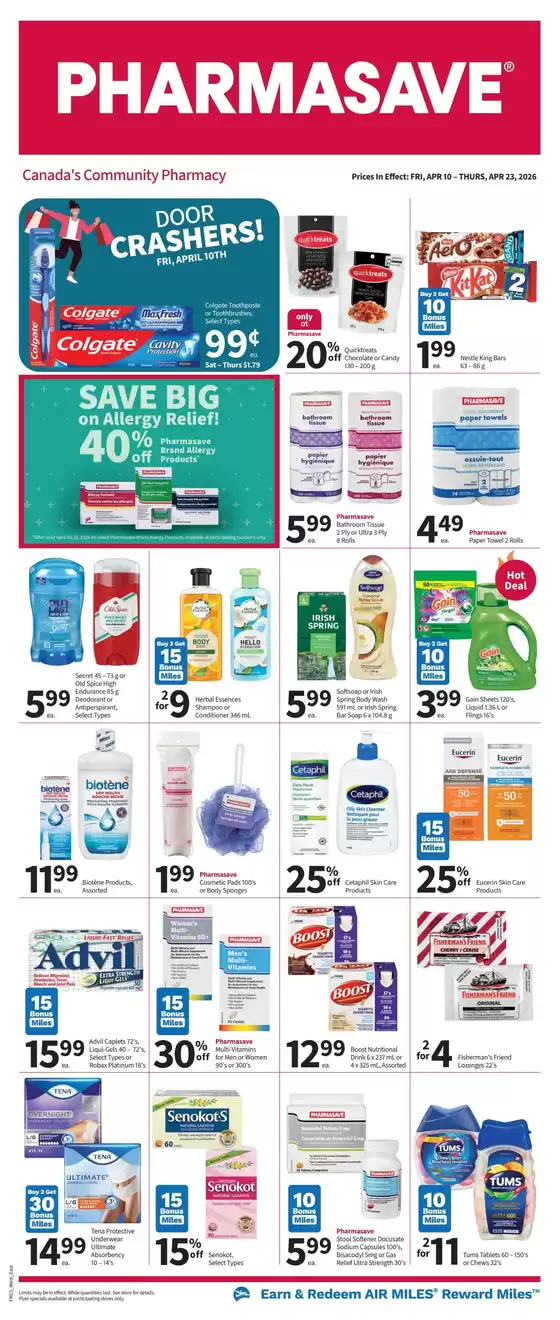 Pharmasave catalogue in Grenfell | Current special promotions | 2026-04-10T00:00:00.000Z - 2026-04-23T00:00:00.000Z