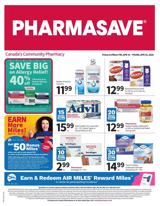 Pharmasave catalogue in Grenfell | Attractive special offers for everyone | 2026-04-10T00:00:00.000Z - 2026-04-23T00:00:00.000Z