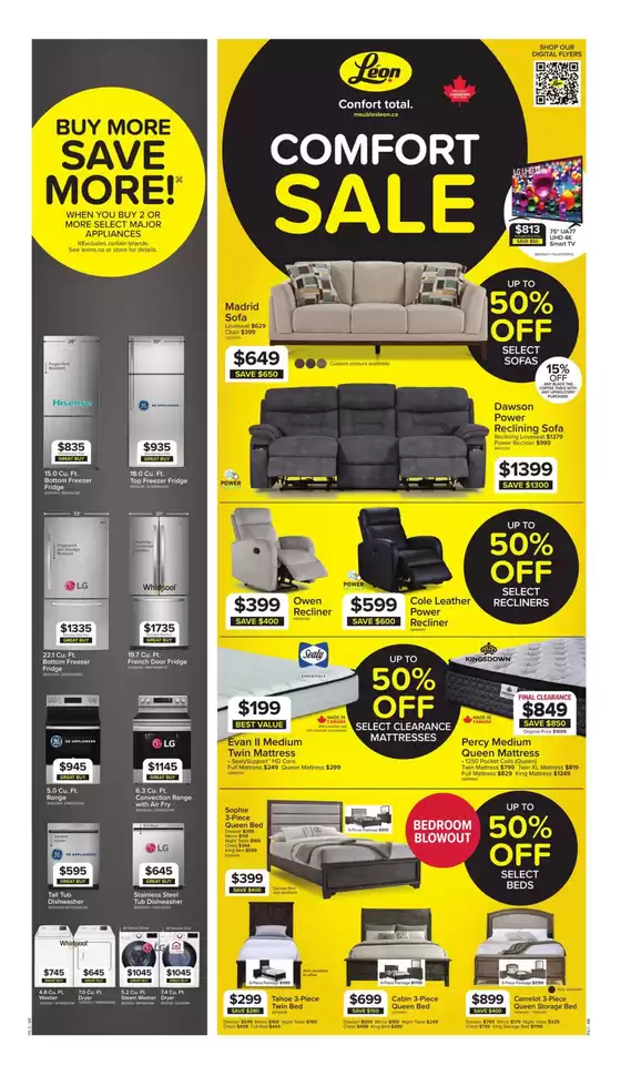 Leon's catalogue in Calgary | Current deals and offers | 2026-04-16T00:00:00.000Z - 2026-05-06T00:00:00.000Z