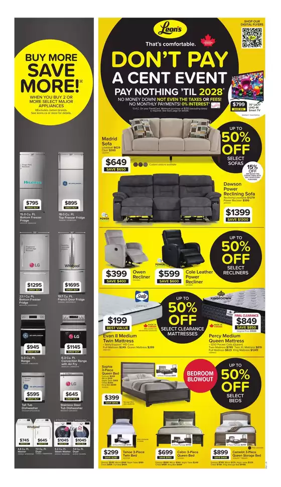 Leon's catalogue in Calgary | Our best offers for you | 2026-04-16T00:00:00.000Z - 2026-05-06T00:00:00.000Z