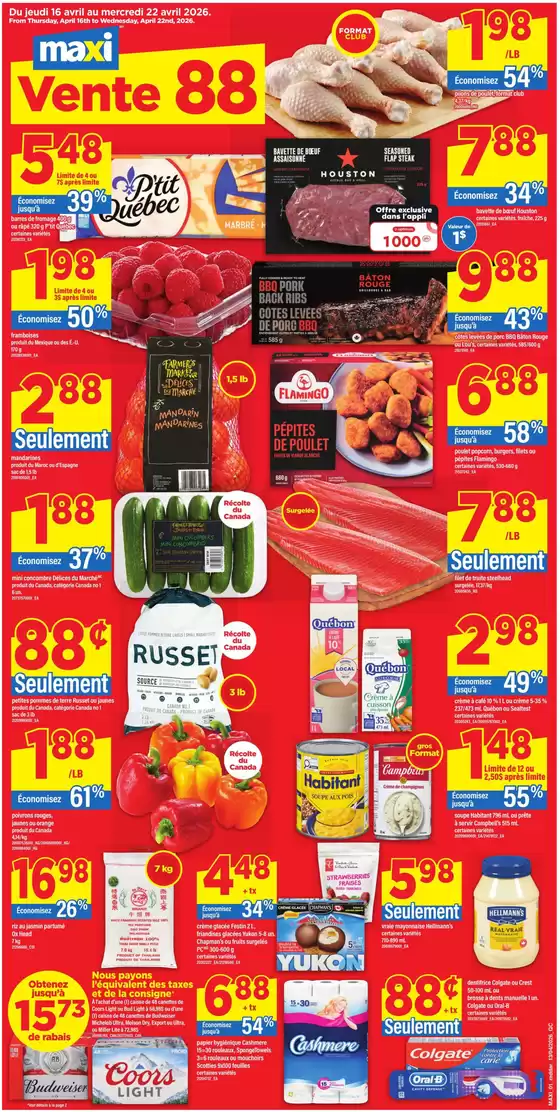 Maxi catalogue in Dartmouth | Circulaire  | 2026-04-16T00:00:00.000Z - 2026-04-22T00:00:00.000Z