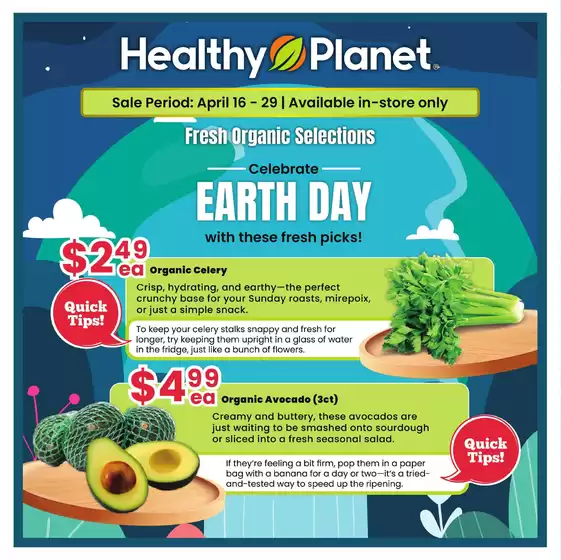 Healthy Planet catalogue | Celebrate EARTH DAY with these fresh picks! | 2026-04-17T00:00:00.000Z - 2026-04-29T00:00:00.000Z