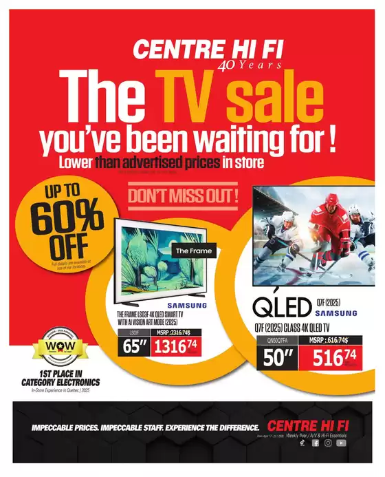 Centre Hi-Fi catalogue | Weekly Flyer | 2026-04-17T00:00:00.000Z - 2026-04-23T00:00:00.000Z