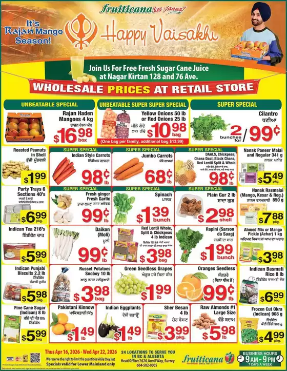 Fruiticana catalogue | Fruiticana flyer | 2026-04-16T00:00:00.000Z - 2026-04-22T00:00:00.000Z