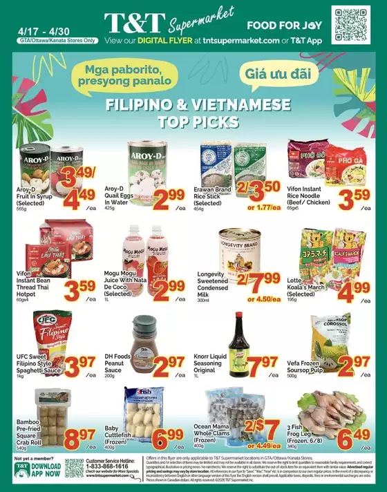 T&T Supermarket catalogue in Vaughan | New offers to discover | 2026-04-17T00:00:00.000Z - 2026-04-30T00:00:00.000Z