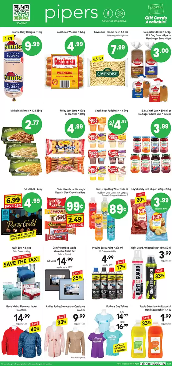 Pipers catalogue | Flyer Pipers | 2026-04-16T00:00:00.000Z - 2026-04-22T00:00:00.000Z