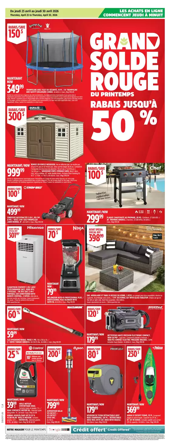 Canadian Tire catalogue | Offers for bargain hunters | 2026-04-23T00:00:00.000Z - 2026-04-30T00:00:00.000Z
