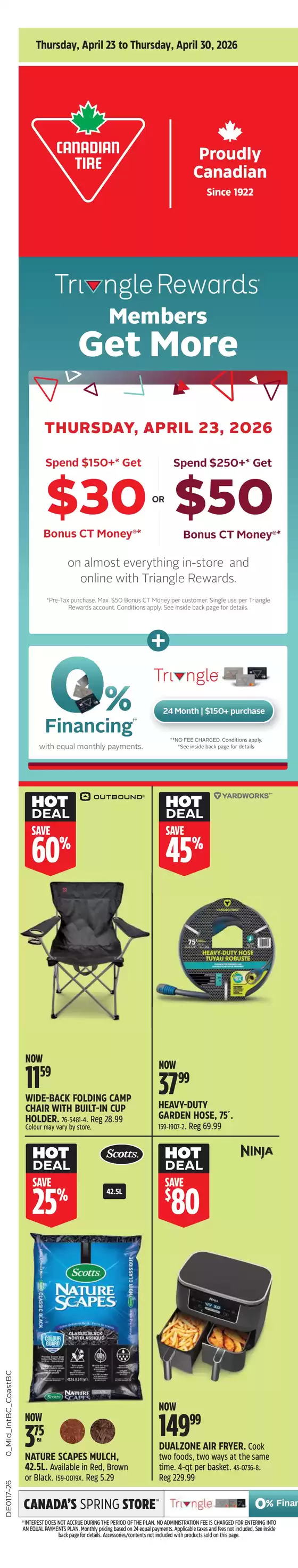 Canadian Tire catalogue | Top offers for smart savers | 2026-04-23T00:00:00.000Z - 2026-04-30T00:00:00.000Z