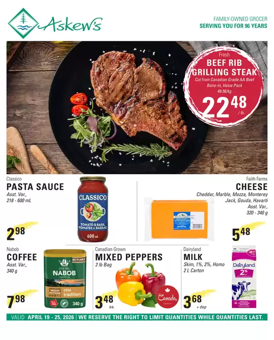 Askews Foods catalogue in Terrace Bay | Weekly flyer  | 2026-04-20T00:00:00.000Z - 2026-04-26T00:00:00.000Z