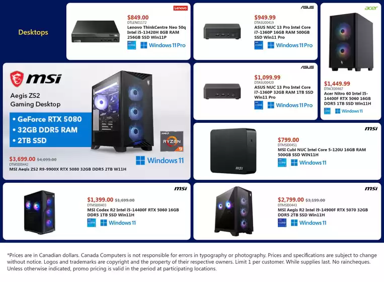 Canada Computers catalogue | Weekly flyer  | 2026-04-20T00:00:00.000Z - 2026-04-23T00:00:00.000Z