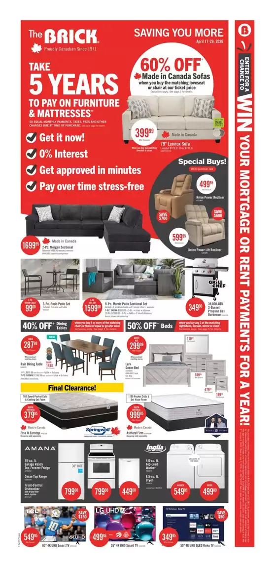 The Brick catalogue | Exclusive bargains | 2026-04-17T00:00:00.000Z - 2026-04-29T00:00:00.000Z