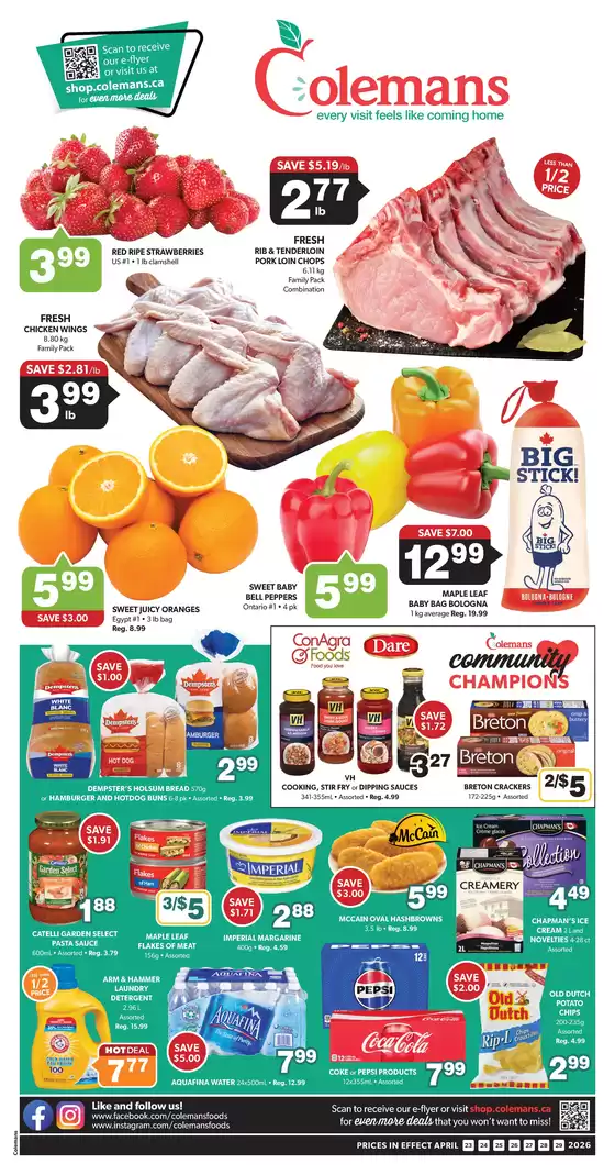 Coleman's catalogue | Current bargains and offers | 2026-04-23T00:00:00.000Z - 2026-04-29T00:00:00.000Z