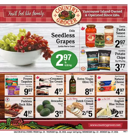 Country Grocer catalogue | Save now with our deals | 2026-04-22T00:00:00.000Z - 2026-04-30T00:00:00.000Z