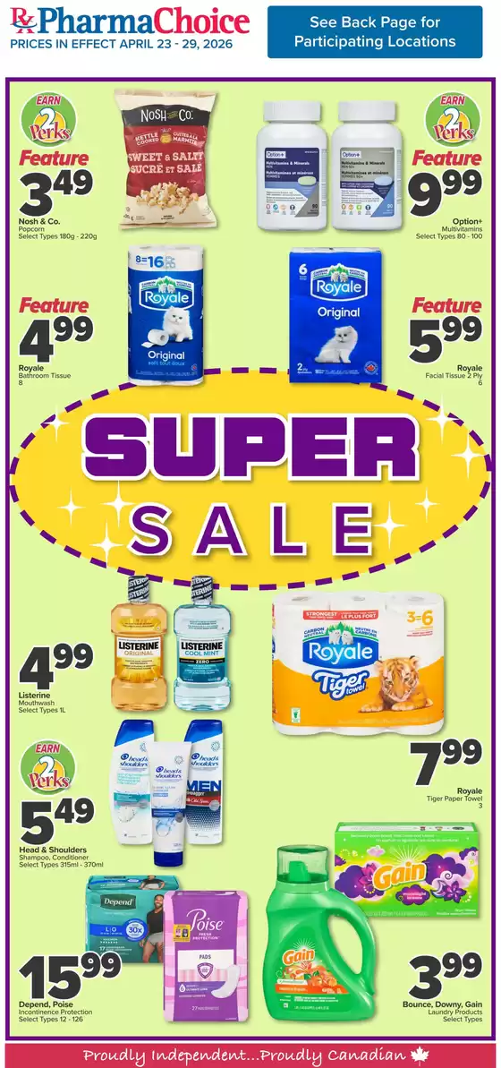 PharmaChoice catalogue in Chatham-Kent | PharmaChoice Weekly ad | 2026-04-23T00:00:00.000Z - 2026-04-29T00:00:00.000Z