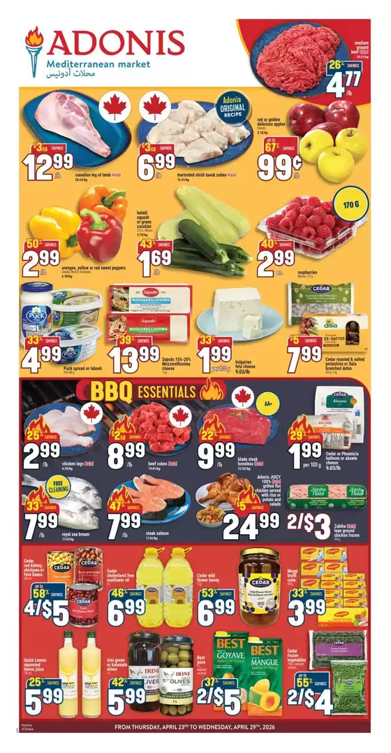 Marché Adonis catalogue | Our best deals for you | 2026-04-23T00:00:00.000Z - 2026-04-29T00:00:00.000Z