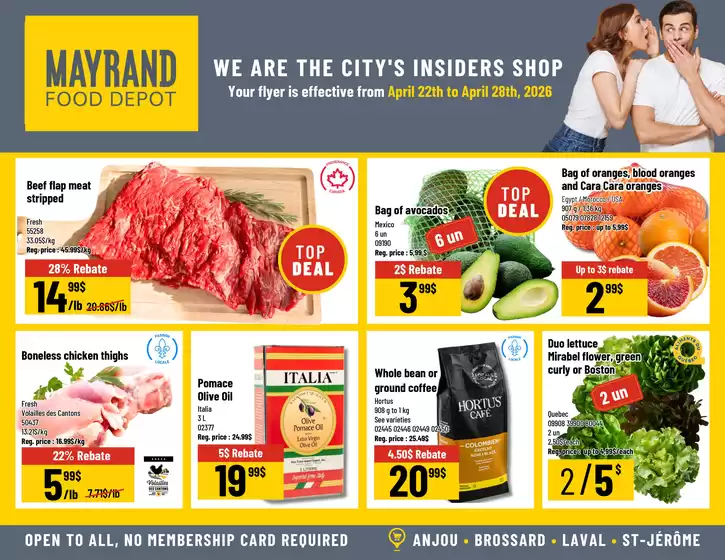 Mayrand catalogue | Mayrand flyer | 2026-04-22T00:00:00.000Z - 2026-04-28T00:00:00.000Z
