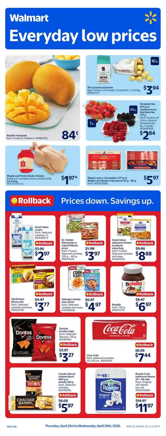 Walmart catalogue | Walmart flyer | 2026-04-23T00:00:00.000Z - 2026-04-29T00:00:00.000Z