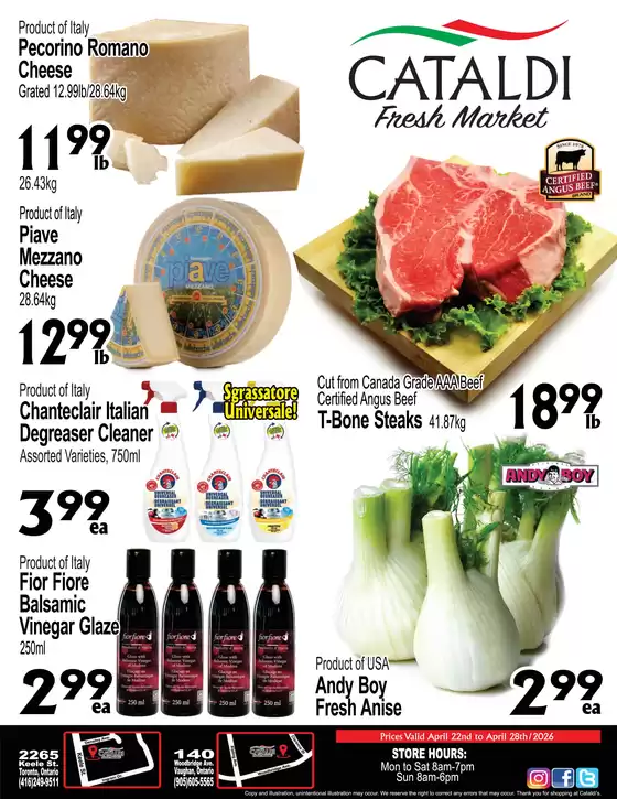 Cataldi catalogue | Exclusive bargains | 2026-04-22T00:00:00.000Z - 2026-04-28T00:00:00.000Z