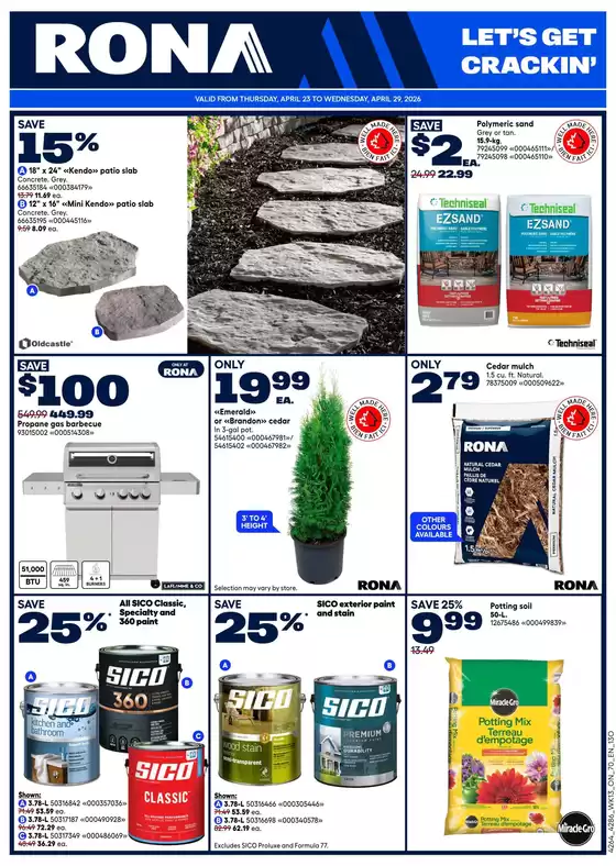 RONA catalogue | Top offers for all bargain hunters | 2026-04-23T00:00:00.000Z - 2026-04-29T00:00:00.000Z