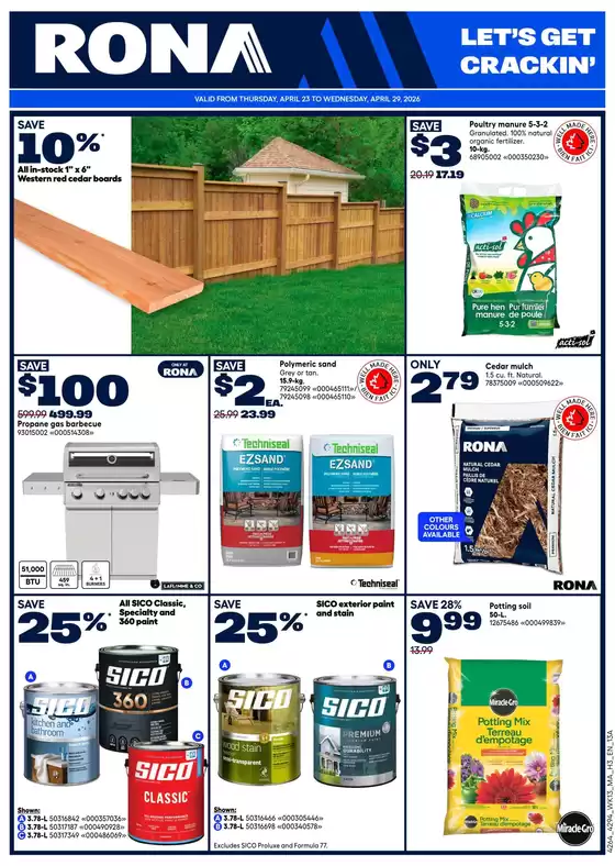 RONA catalogue | RONA Weekly ad | 2026-04-23T00:00:00.000Z - 2026-04-29T00:00:00.000Z