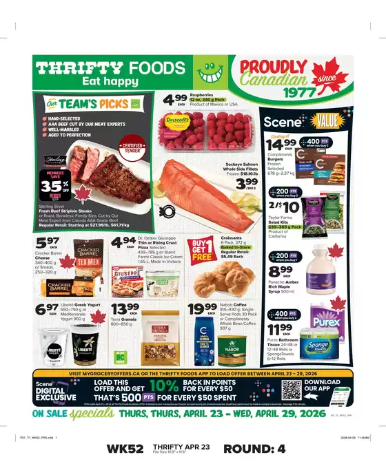 Thrifty Foods catalogue | Exclusive deals for our customers | 2026-04-23T00:00:00.000Z - 2026-04-29T00:00:00.000Z