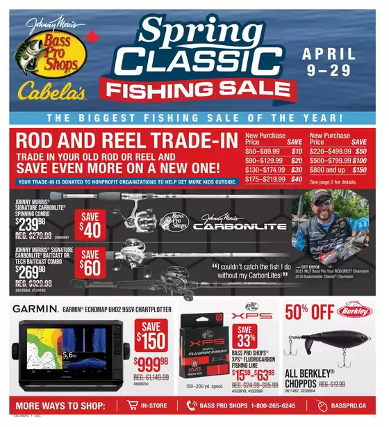 Bass Pro Shop catalogue | Spring classic fishing sale  | 2026-04-22T00:00:00.000Z - 2026-04-29T00:00:00.000Z