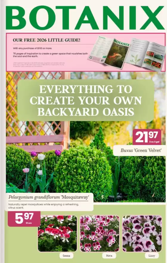 Botanix catalogue in Saint Pamphile | Everything to create your own backyard oasis | 2026-04-23T00:00:00.000Z - 2026-04-29T00:00:00.000Z
